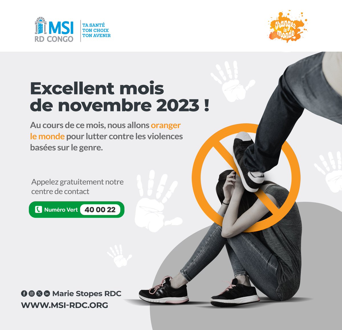 Bienvenus à tous dans ce mois de novembre 2023 où nous allons oranger le monde pour lutter contre les violences basées sur le genre.
 
#novembre2023 #orangetheworld #stopvbg