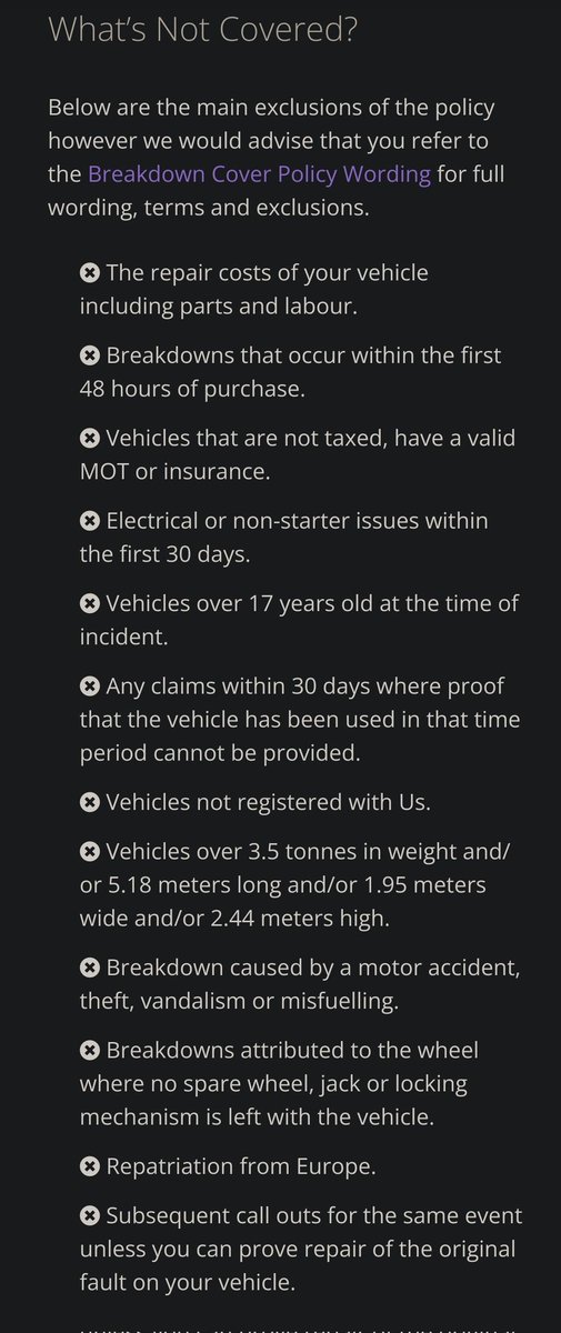 Osquito88's tweet photo. @direct_nova @MartinSLewis @BBCWatchdog @joelycett @Gocompare  DO NOT BUY BREAKDOWN COVER WITH NOVA DIRECT! They have an exhaustive list of exceptions that will surely apply to you. Hundreds of people are being scammed by them! #scam #badcustomerservice #carinsurance https://t.co/imoMSwgjU9