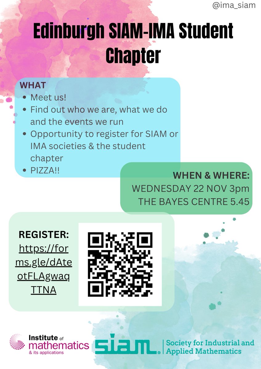 Join us on Wed 22 Nov at 3pm for our first event of the academic year!