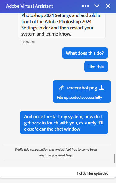 TwistedSquidTs's tweet photo. @Adobe  Having issues with my pen pressure not being recognised, and the agent told me to do a bunch of stuff I'd already tried (stuff I'd told them I'd tried) and instead of offering more help, they just ENDED THE CHAT 💀 (Agent was Ampit) https://t.co/ecMk1LvK7Q