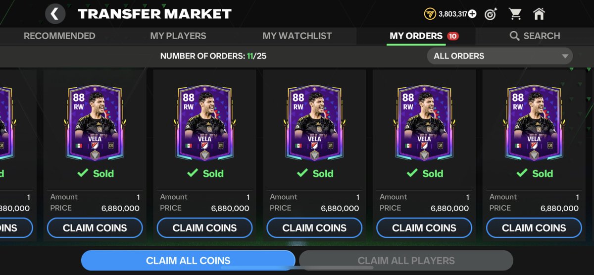 Unfortunately jumped in on bidding for those cards quite late but still made some profit, no loss for sure 👌