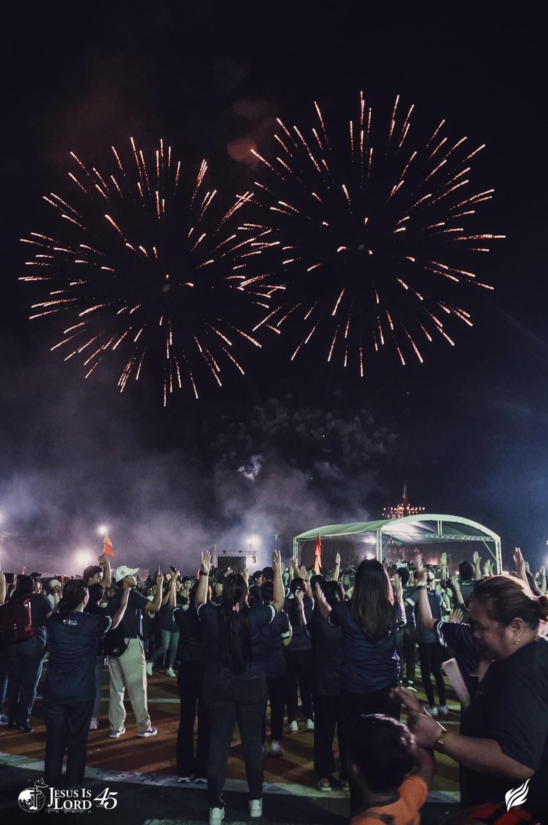 JILWorldwide's tweet photo. What a breathtaking display of God's glory and might! π
As pleasantly loud to the ears and spectacularly pleasing to the eyes as this firework display is, so are the songs of praises of the JIL people for the victory of #JIL45. Nothing can stop us from giving Jesus the praise He more than deserves! #IgniteRevival