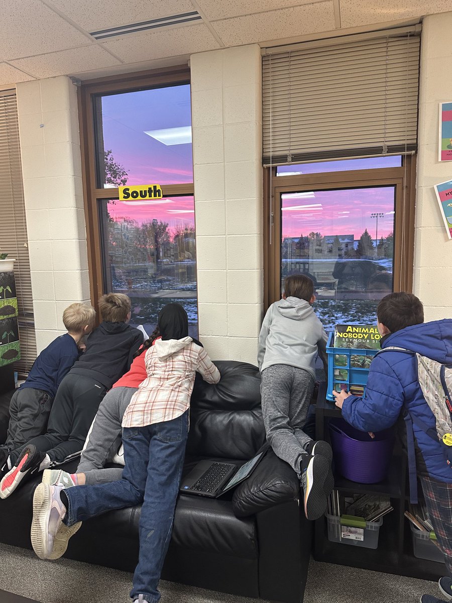 Gratitude for a beautiful morning sky!  #Awestruck ⁦<a href="/CloverRidgeElem/">Clover Ridge Elem</a>⁩