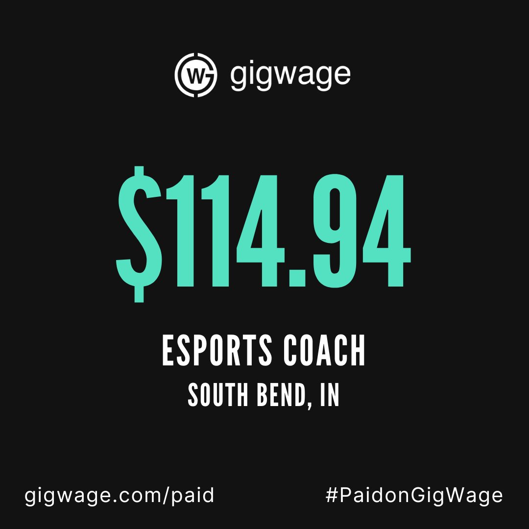 Esports coach #PaidonGigWage