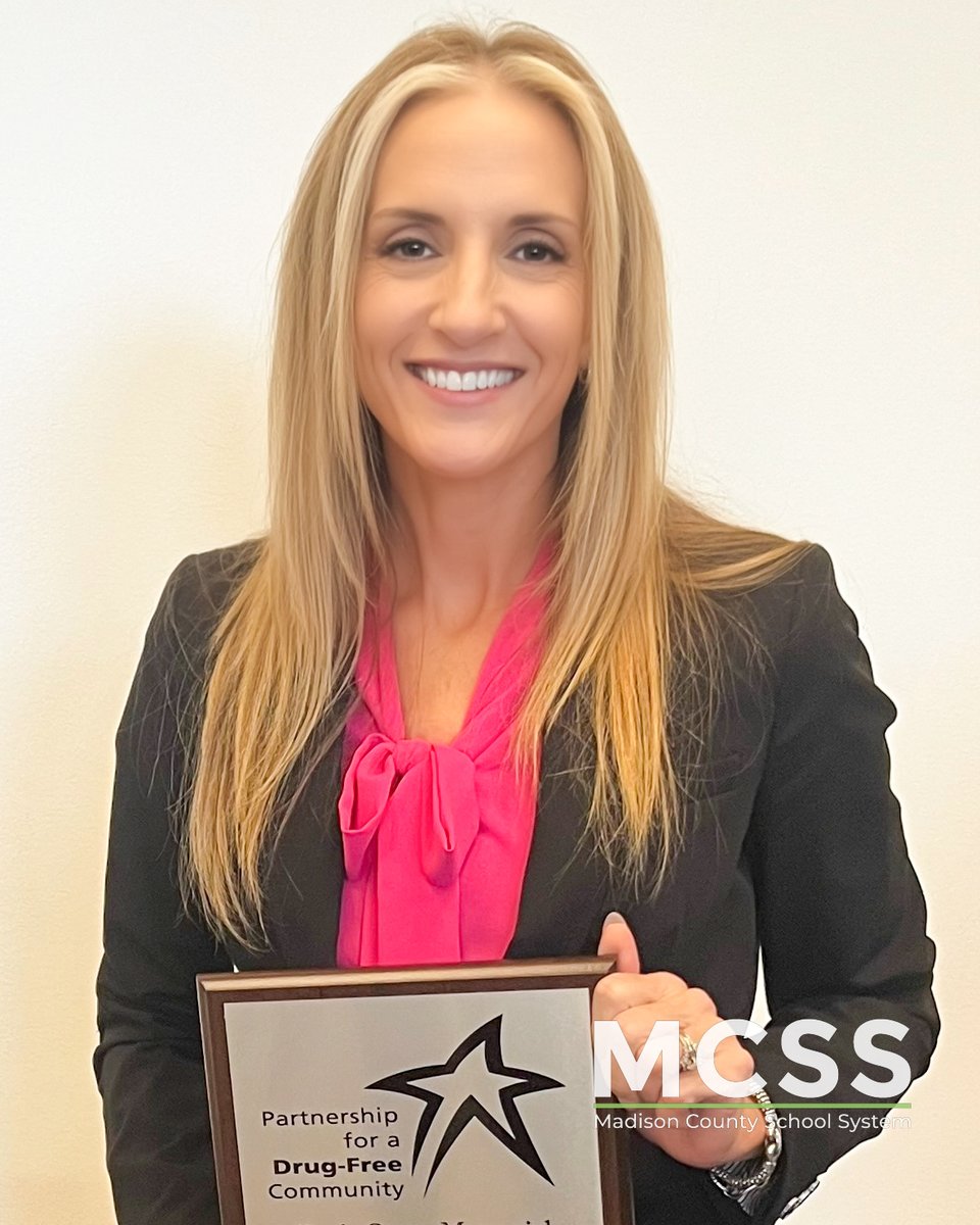 Congrats to Jennifer Whitt for receiving the Gayle Owen Memorial Award of Excellence from Partnership for a Drug-Free Community! In her 25 years of service to MCSS, Mrs. Whitt has positively impacted countless lives, championing drug education and healthy choices. #ThePowerOfUs