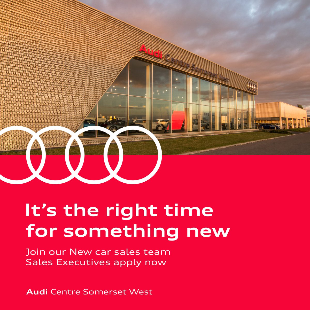 We require a full CV whith company names, dates of employment and reasons for leaving. A copy of your ID and valid driver’s license. Names and contact numbers of (at least) 2 references.

Email the required documents to quinton.richter@audisomerset.co.za by 15 November 2023.