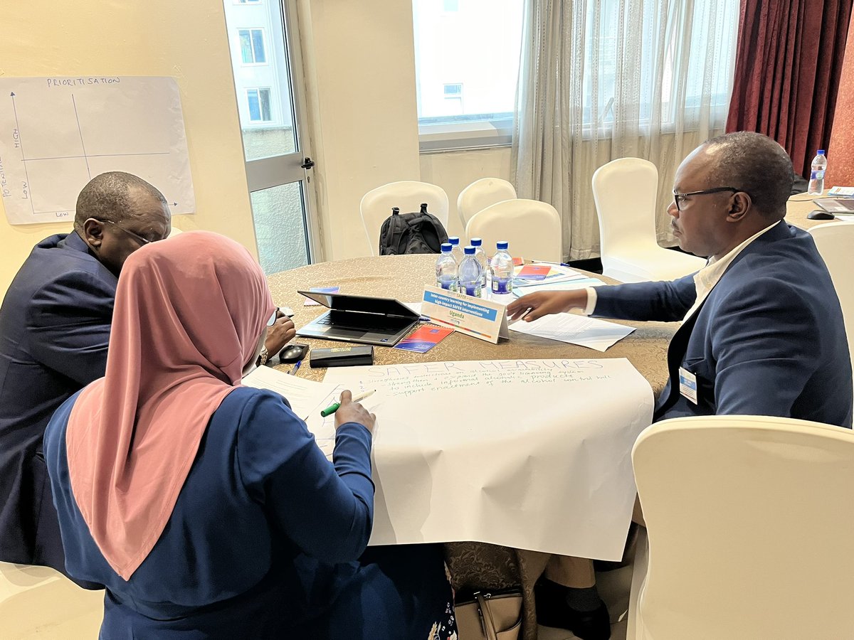 FloBaing's tweet photo. Hard at work @WHO #SAFER #IntercountryLearning @WHOAFRO #LessAlcohol https://t.co/rhY7VQGCuv