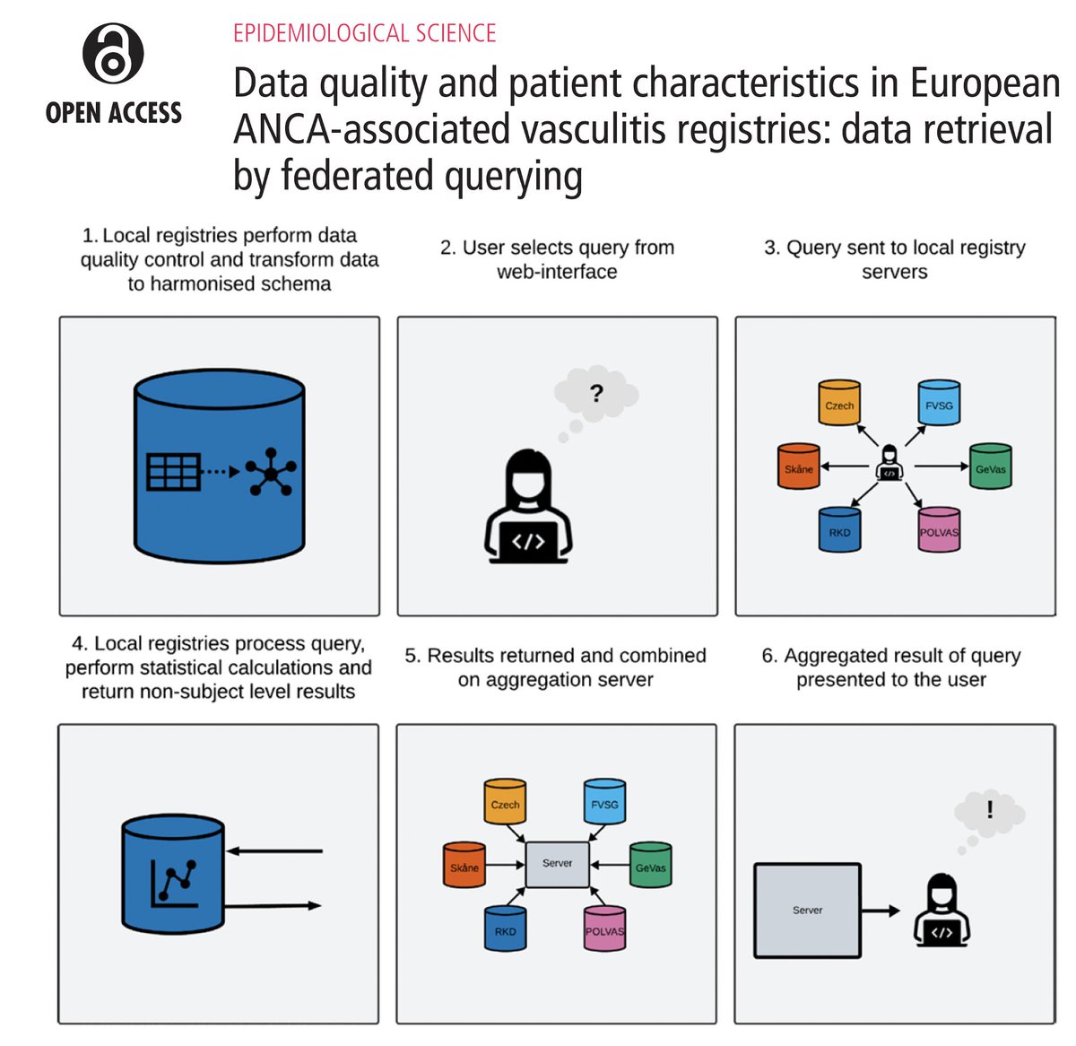 Our @fairvasc paper demonstrate successful implementation of federated data integration in a rheumatic disease Patient characteristics, treatments and outcomes of AAV across European registries is presented in largest AAV cohort ever reported DOI 10.1136/ard-2023-224571