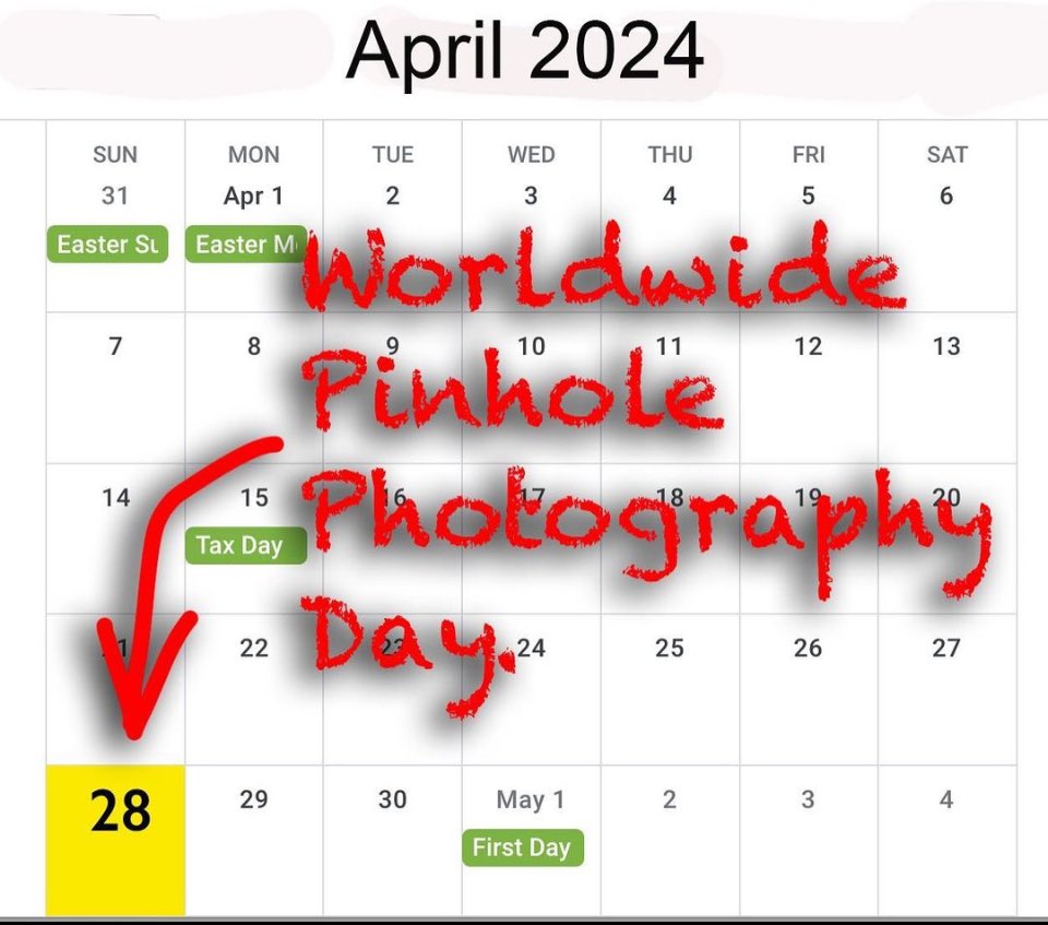Do you have a 2024 calendar yet? If not, get one and mark the date 😂 #pinhole #believeinfilm