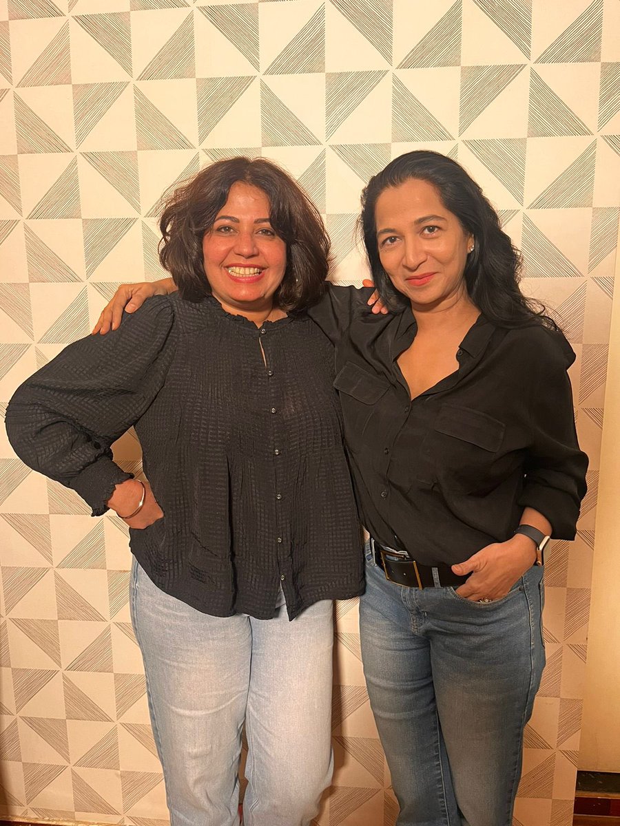 KiranManral's tweet photo. When the very fab Chef Romy Gill MBE comes into town, you arm twist her into recording an episode of #ChasingCreativity. Coming soon on all major audio platforms https://t.co/7X1sLAk7Ub