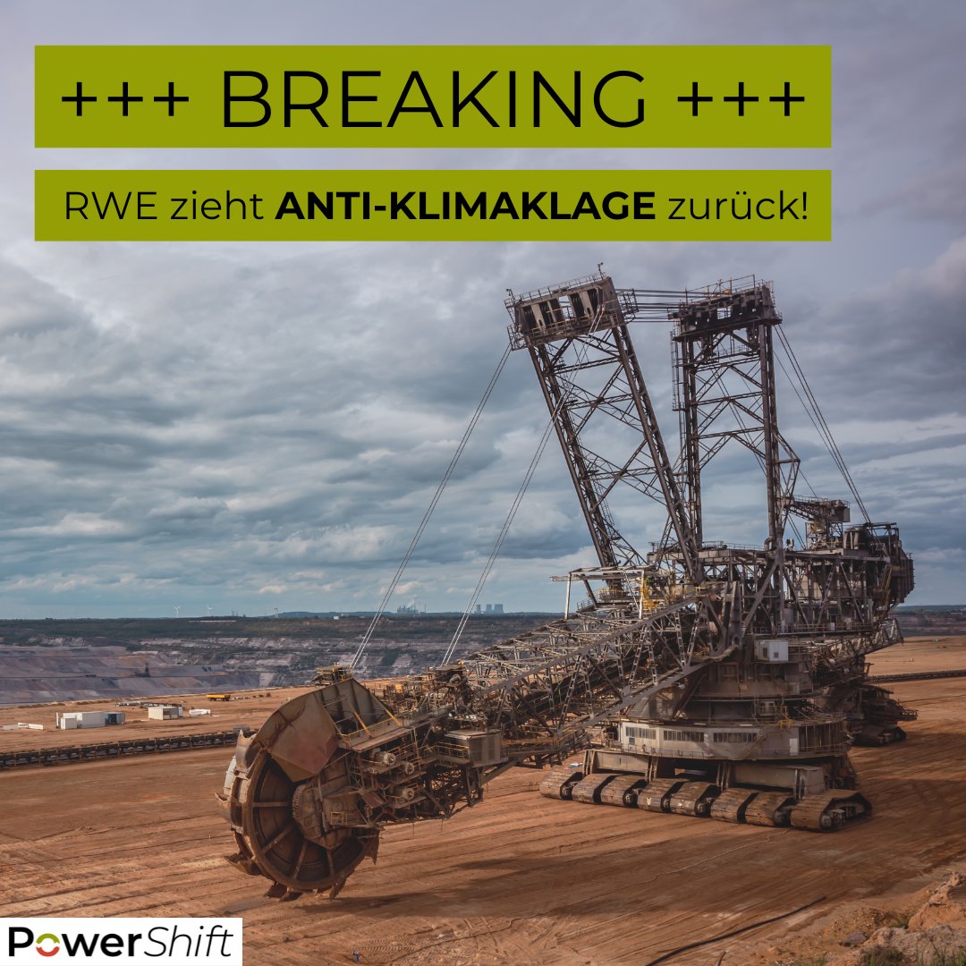 🥳 Ein riesiger Erfolg für die #Klimabewegung!

RWE zieht seine milliardenschwere Anti-Klimaklage gegen die Niederlande zurück. 

Danke an alle, die mit uns gegen den #Energiecharta-Vertrag gekämpft haben + weiter kämpfen. Der Vertrag muss endlich der Vergangenheit angehören!💚✊