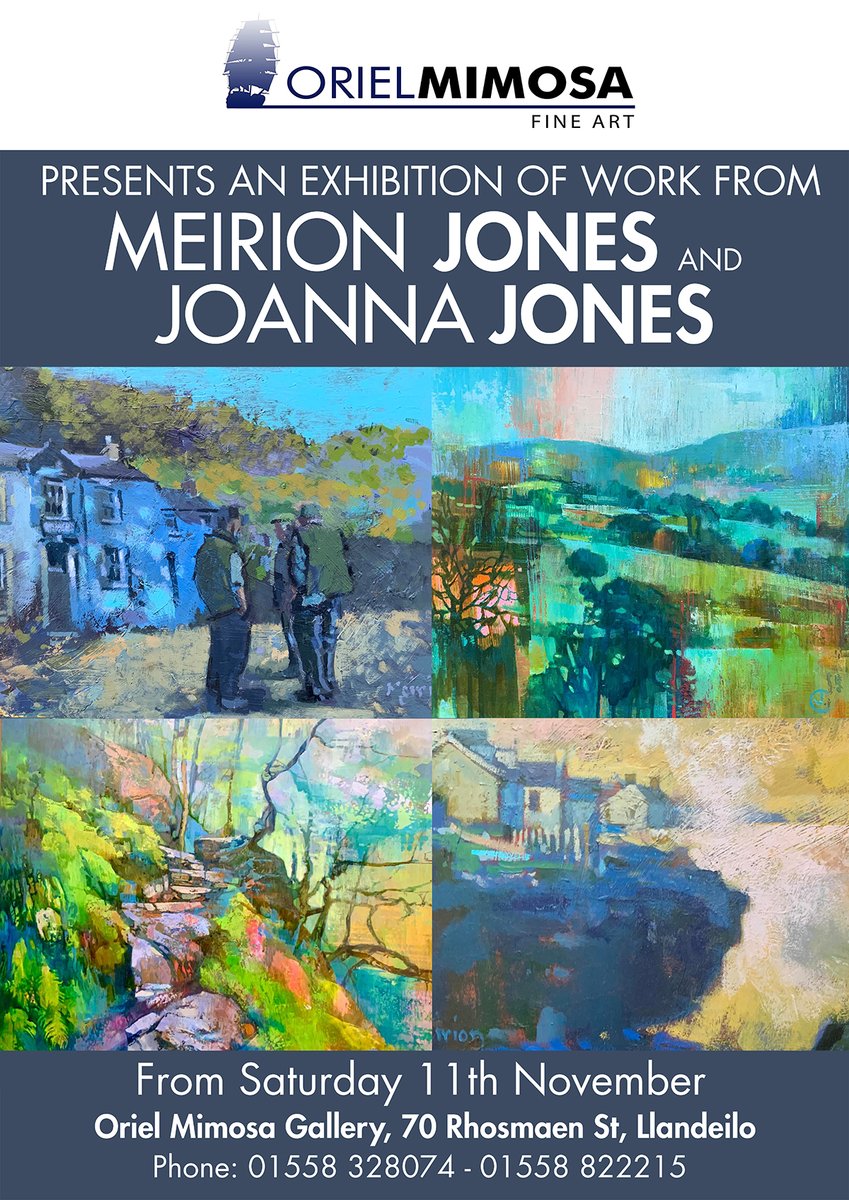 Save the date! our next exhibition is going to be unmissable...November 11th here at Oriel Mimosa.