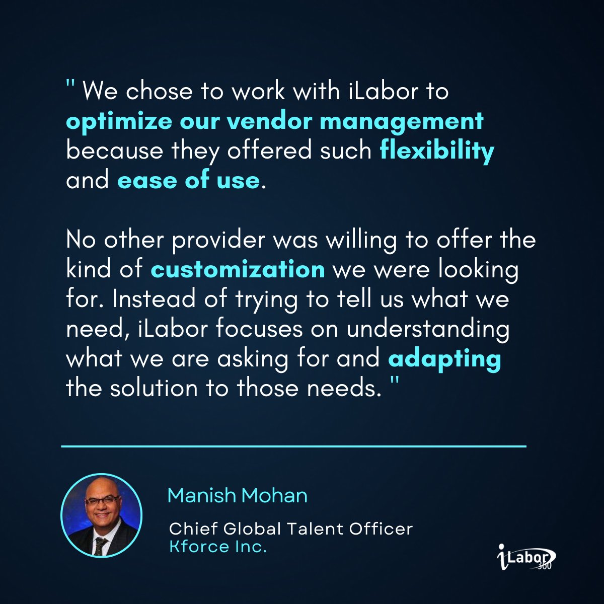 iLaborNetwork's tweet photo. When it comes to vendor management there is no such thing as a 'one-size-fits-all' solution. Every staffing firm is different. To effectively optimize your vendor process, the solution needs to be aligned to your staffing team's needs and goals.

#VendorManagement #Staffing #VMS https://t.co/PQd7VKd3Fq