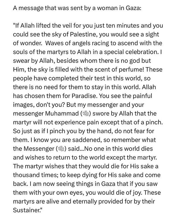 ElKemosahbee's tweet photo. @ShahdAbusalama @USCPR_ Convey to them our beloved Prophet AS #haddith when he lost his son. Prophet AS wept some more &amp; he said, “Verily, the eyes shed tears &amp; the heart is grieved, but we will not say anything except what is pleasing to our Lord. We are saddened by your departure, O Ibrahim.” https://t.co/We6z47ylpO