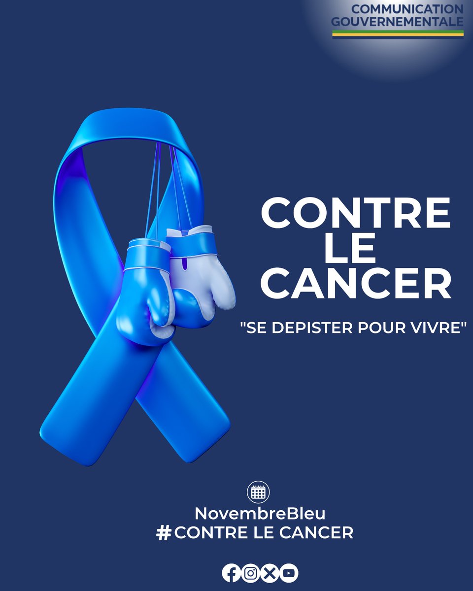 Ensemble, unissons nous contre le #cancer de la #prostate.

#Movember2023 #NOVEMBREBLEU #Gabon