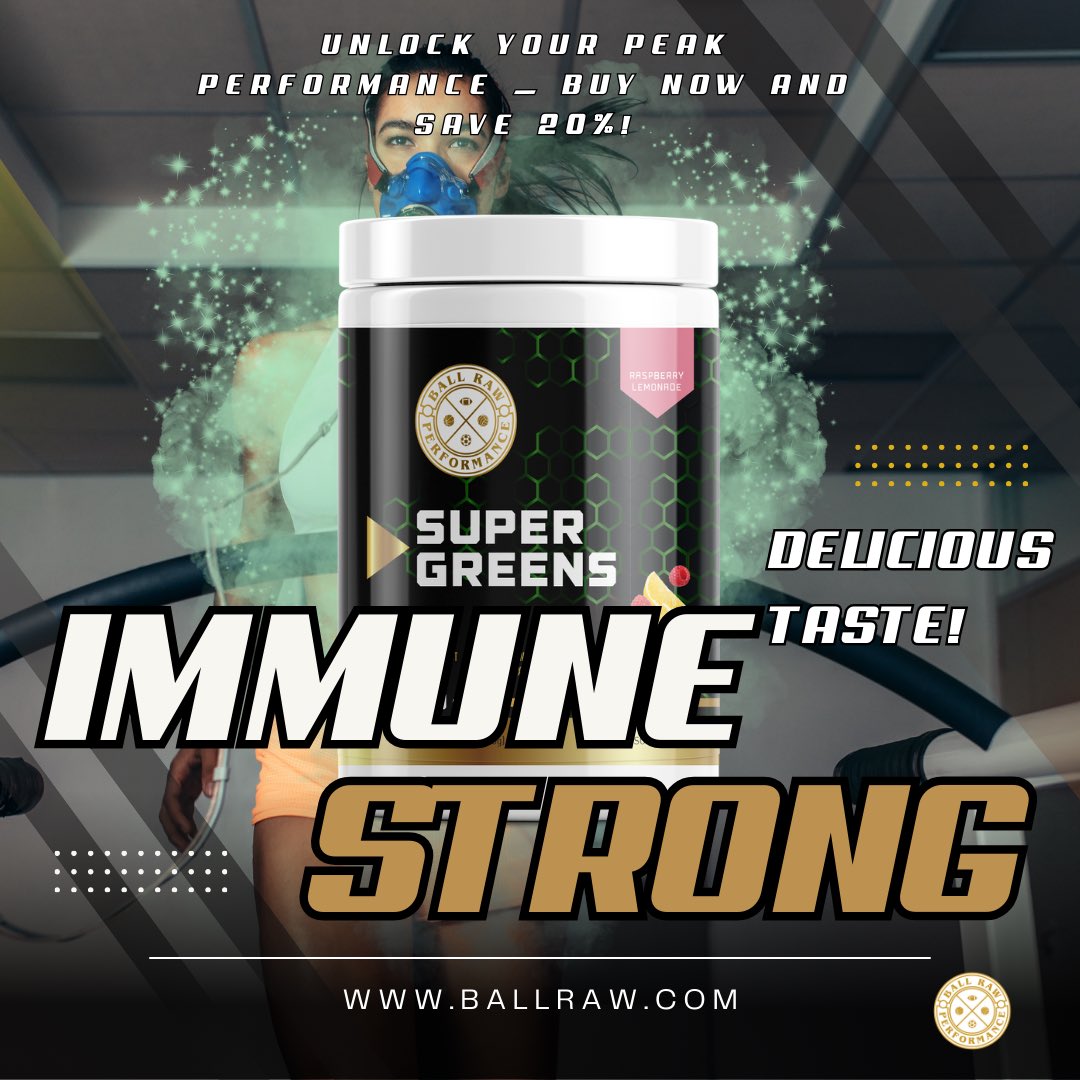 BallRawPerform's tweet image. Boost your immune system this winter with Ball Raw Performance’s Super Greens 🌱 Don&apos;t let the cold weather sideline you—choose Super Greens for a natural defense boost! 💪🏆 #SuperGreens #BallRawPerformance #StrongImmuneSystem #WinterWellness #AthleteNutrition #FitnessFirst #fyp