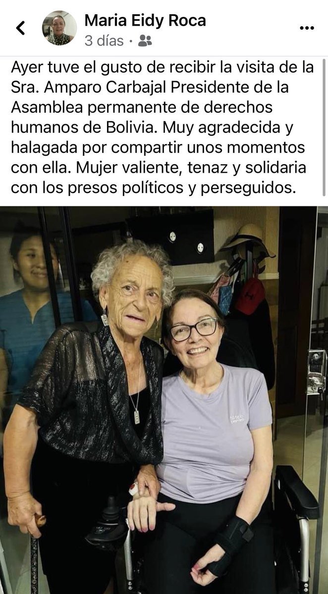 Mujer incansable en la lucha por los derechos humanos tan pisoteados en Bolivia. Gracias <a href="/APDH/">andrew paterson</a>, BOLIVIA