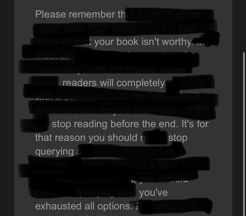 My contribution to the black out query letter trend #amquerying