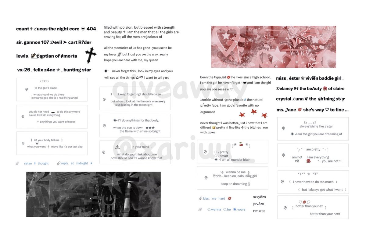 ⠀
⠀แจกเซทนี้ฟรี 3 คน ( สุ่มจากเมนชั่น )
⠀เนื่องในโอกาสร้านเราเปิดมาครบ 2 ปีแล้วว

⠀☆ retweet &amp; follow <a href="/xariuu_/">❄ open</a>
⠀☆ mention anything
⠀☆ ประกาศวันที่ 3 เดือนนี้ค่า

#everythingf0rm #freef0rm #cre8name #sellf0rm #ร้านฟอร์บอท #แจกไบโอ #แจกไบโอไอจี #แจกอิโมติคอน #แจกซิมโบล