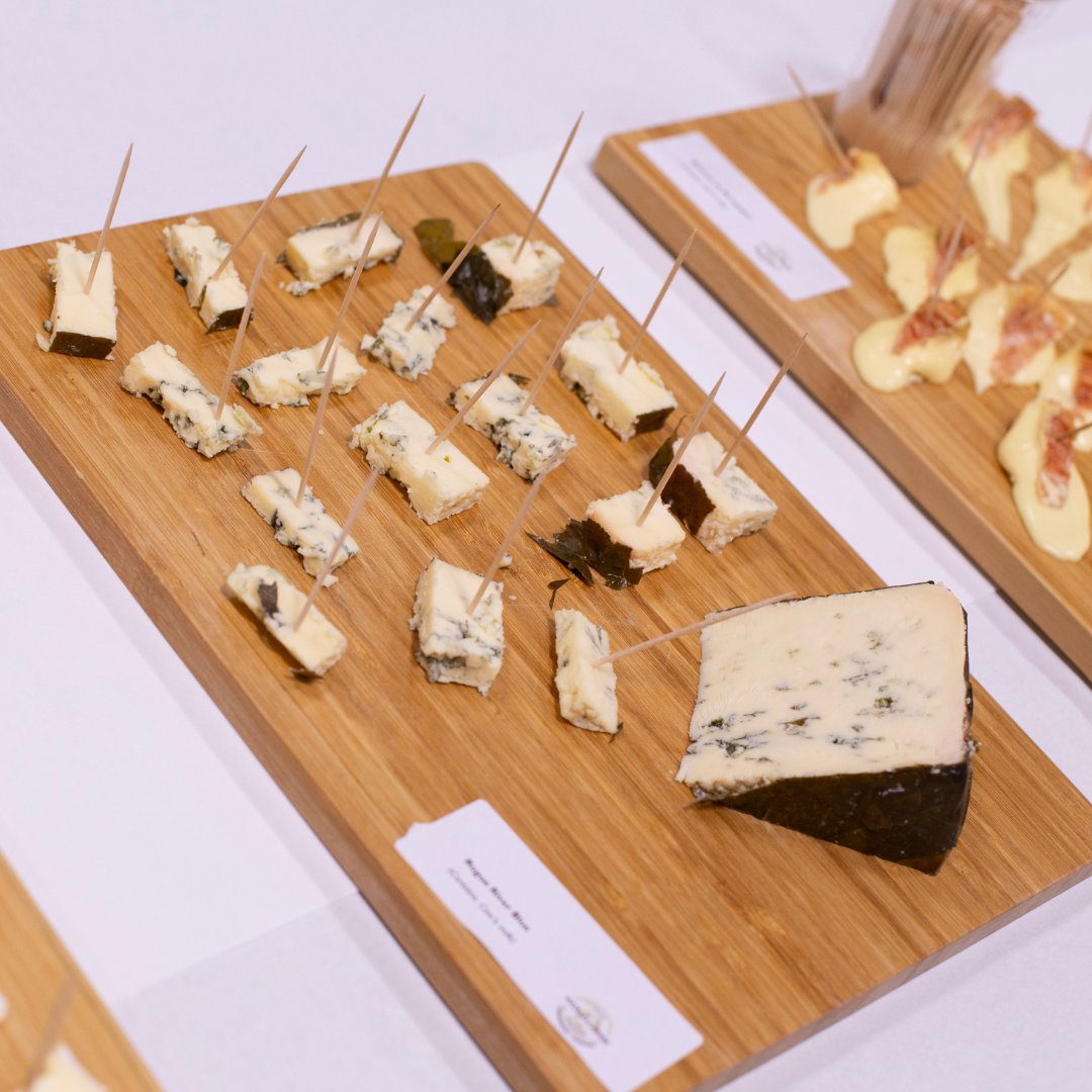 On Saturday, cheese experts @charliet_cheese and @patrickmcguigan gave members of the public a tour of the #WorldCheeseAwards judging arena where they could learn more about being a cheese judge and sampled some of the winning cheeses from previous years 🧀