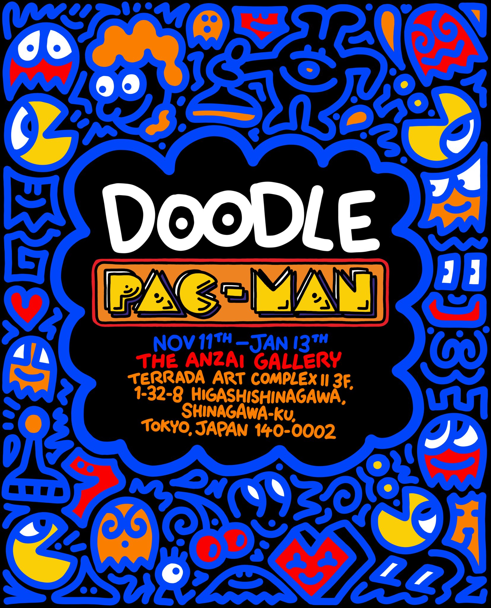 Mr Doodle on X: Presenting… 'Doodle x PAC-MAN' my collaboration