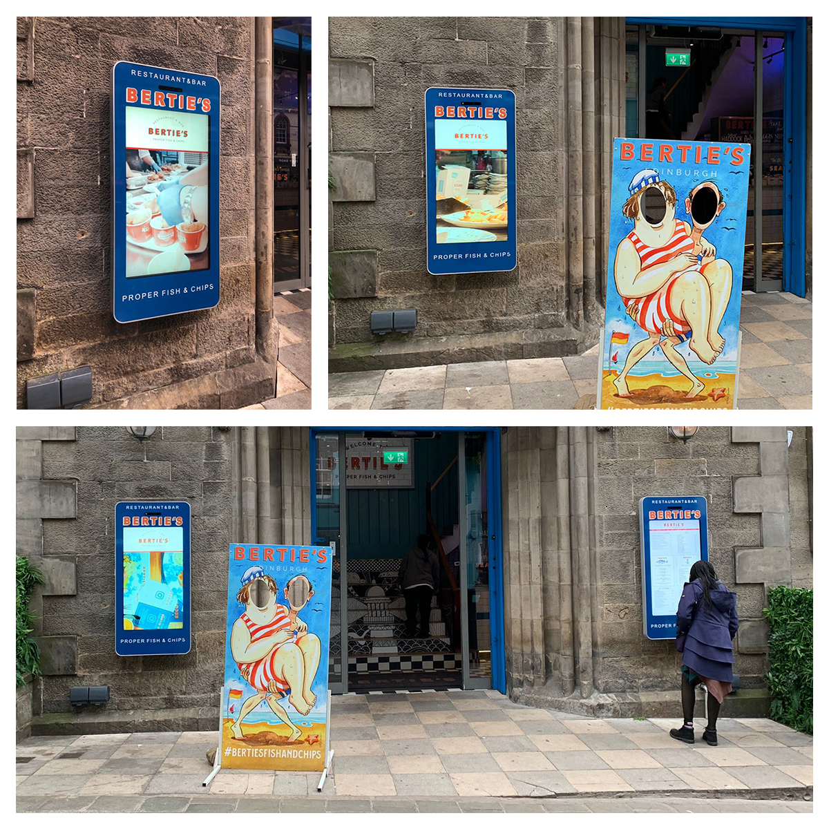AllseeTech's tweet image. Check out this unique Outdoor Digital Advertising Display at Bertie’s in Edinburgh, featuring a #custom wrap to match their branding. 🤩

Don’t miss out and elevate your outdoor spaces with our #bespokesolutions service and maximise your engagement. 👀

#Outdoor #digitalsignage