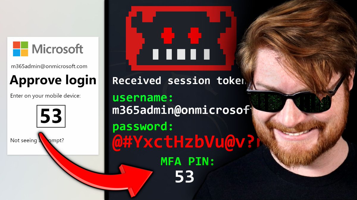 Session hijacking a Microsoft 365 account! Stealing their credentials and bypassing MFA prompt with Evilginx: a reverse-proxy phishing framework! We stage a phishing domain and email pretense, and gain full access to the victim account! youtu.be/sZ22YulJwao
