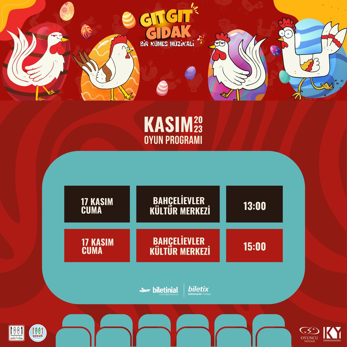 1001Sanat's tweet photo. Kasım ayı oyun programımız sizlerle 🤹🏻‍♀️🎪✨ https://t.co/acfjpWIzdE