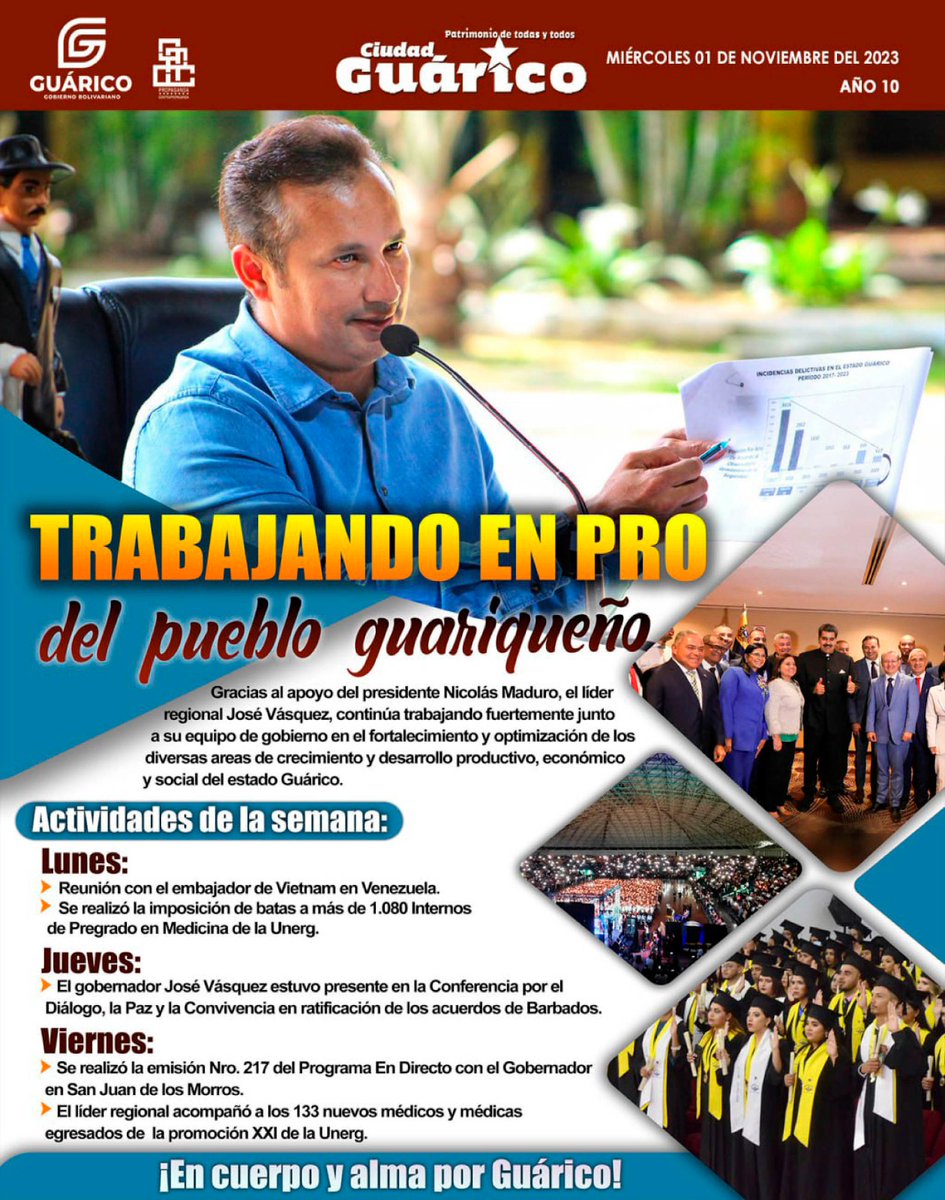 #CiudadGRC📰 Trabajando en Pro del Pueblo guariqueño

#Guárico
#ArrancóLaRumbaDeLaNavidad
#GuáricoSeCrecePorLaPatria