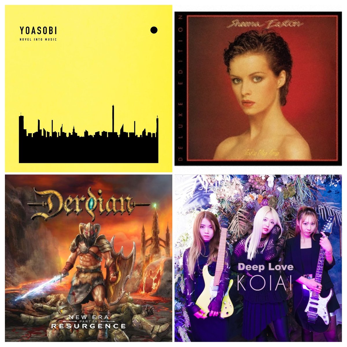 5VVtXrvsVbki5yZ's tweet photo. 10月に購入したCDは8枚でした
#YOASOBI
#SheenaEaston
#Derdian🤘
#KOIAI🤘
#RevlinProject🤘
#CrystalGates🤘
#BonJovi
#AriadnaProject🤘

お勧め🤘 https://t.co/12PVrGFW5n