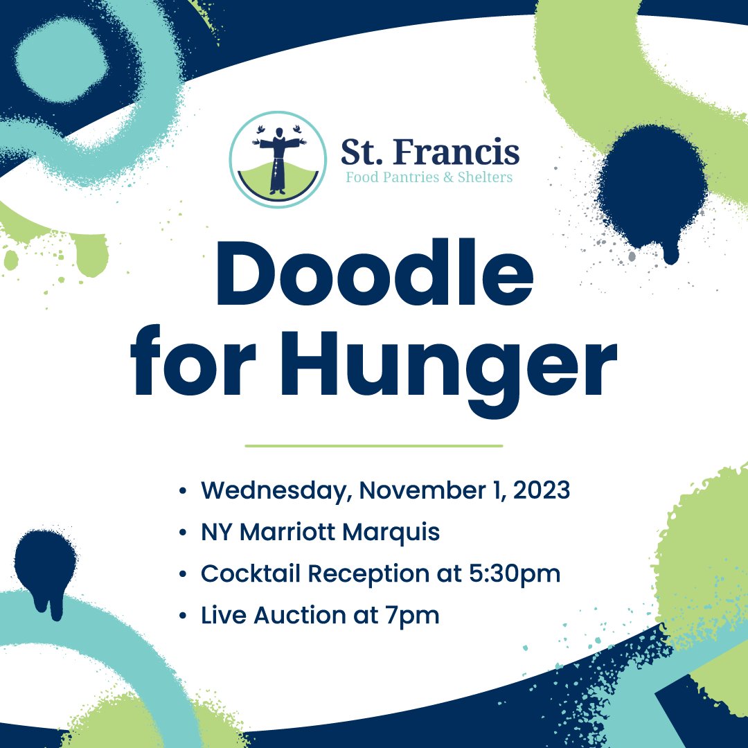 TODAY is our 24th Annual Doodle For Hunger! 🙌

It will be a fun and thrilling experience, with the excitement of #liveauctions and the opportunity to witness the competitive bidding for celebrity-created #artworks. 🖼

pulse.ly/eqil9ai6lg