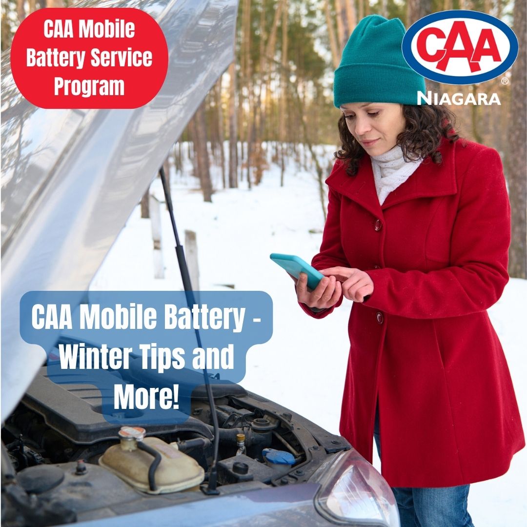 Get winter-ready with CAA Niagara's Mobile Battery Service Program! We test, replace, and recycle batteries on the spot. Save $25 on a new CAA Battery and enjoy a 3-year warranty. Stay eco-friendly! Don't wait for winter – be proactive! ❄️🚗 #CAANiagara #WinterReady