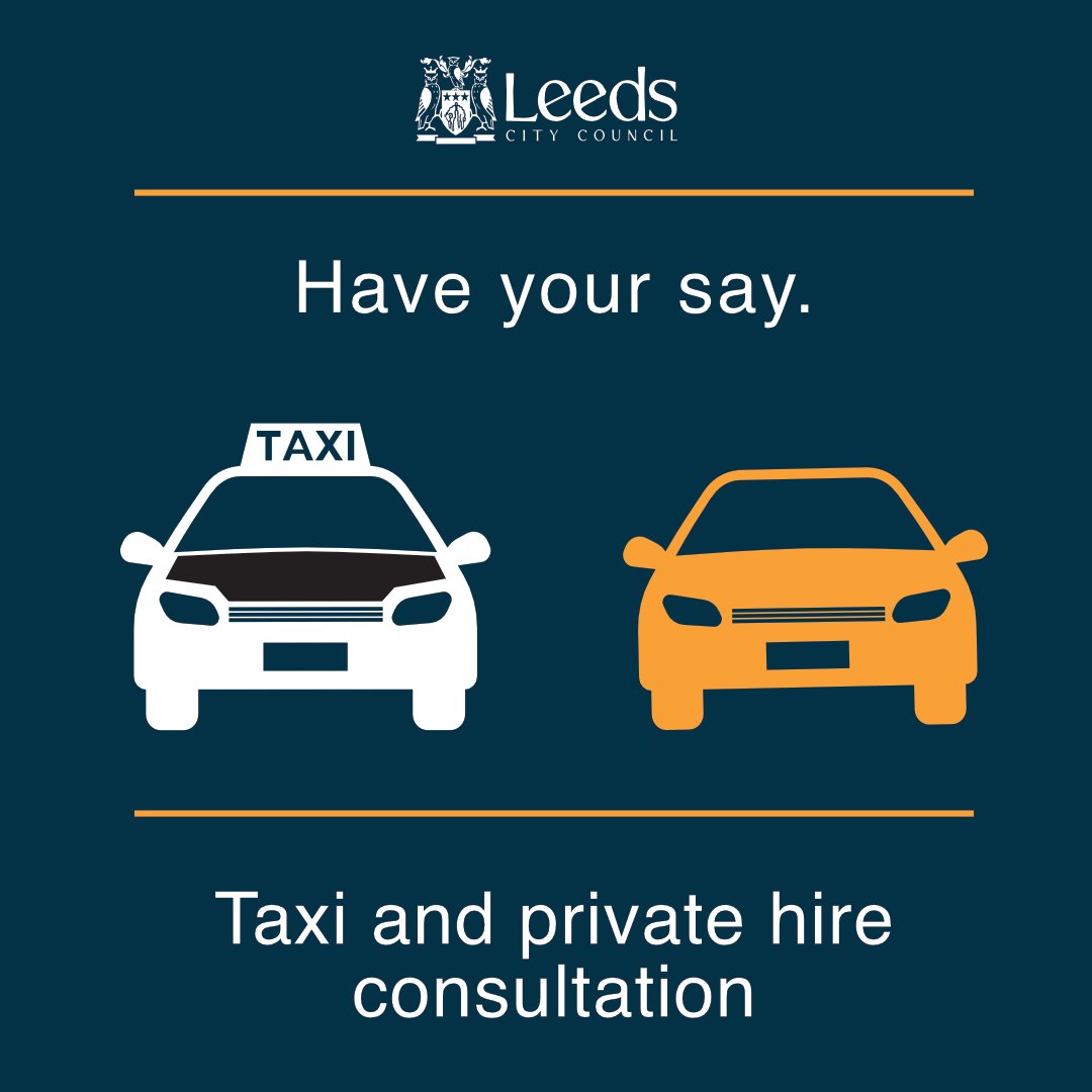 Have your say and help shape taxi and private hire services here in #Leeds. You can take part in our short consultation via the link. We'd really value your feedback on some important issues. orlo.uk/gjuy7