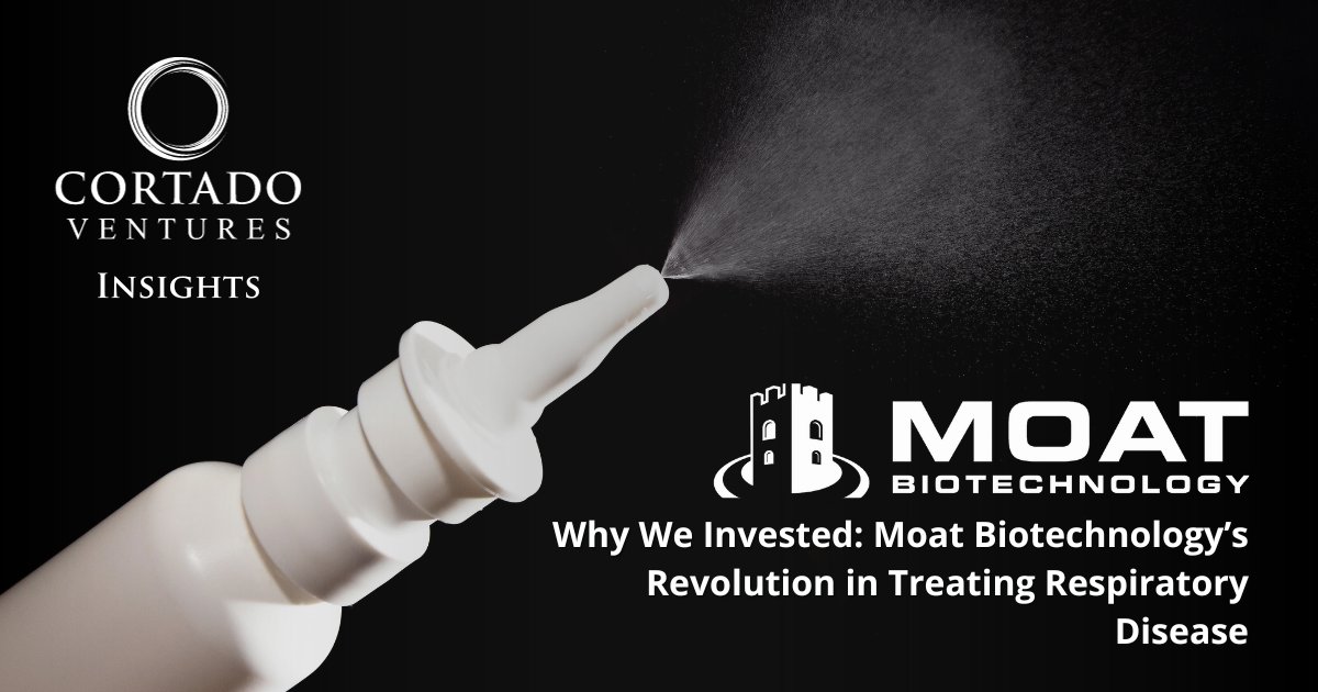 Investing in innovation that matters: our General Partner @mikemoradi articulates our commitment to Moat Biotechnology, the first western company to demonstrate a successful inhaled COVID booster in a clinical trial. #RevolutionizingHealthcare Read More: medium.com/cortado-ventur…