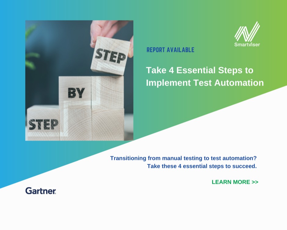 Use this research by Gartner® to maximise the benefits of test automation.  Key findings and recommendations are now available.
 
Get your complimentary report today: ow.ly/ZmRR50PWpUK

#SmartViser #TestAutomation #GartnerReport #TestingInsights #FreeReport #GartnerInsight