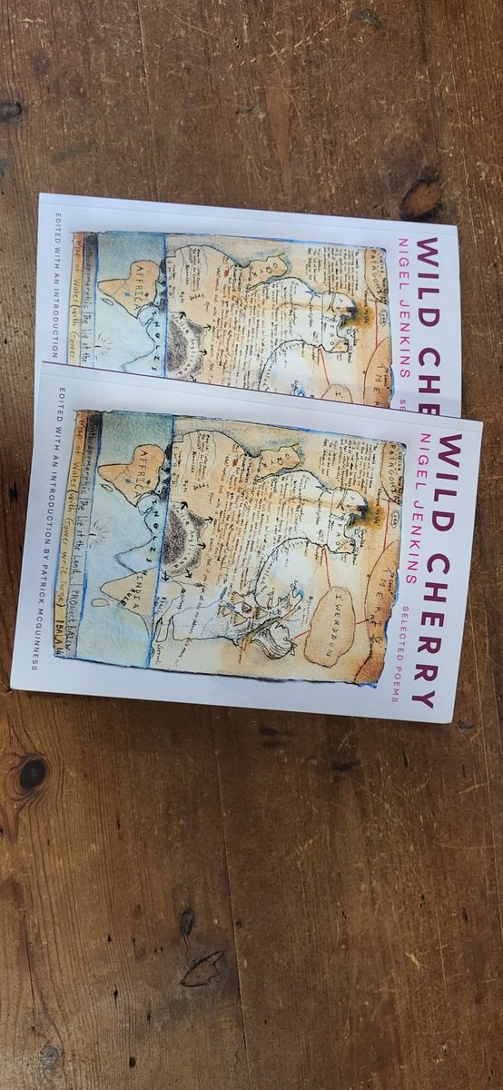 padrigmcg's tweet photo. Looking forward, Storm Ciarán permitting, to celebrating Nigel Jenkins's Wild Cherry tomorrow in Swansea. I liked and admired Nigel very much - it's an honour to be his editor. Thanks to @parthianbooks,  my (our) fantastic editor @Soozerama and @JonGower1 https://t.co/zjUsKR9xu7