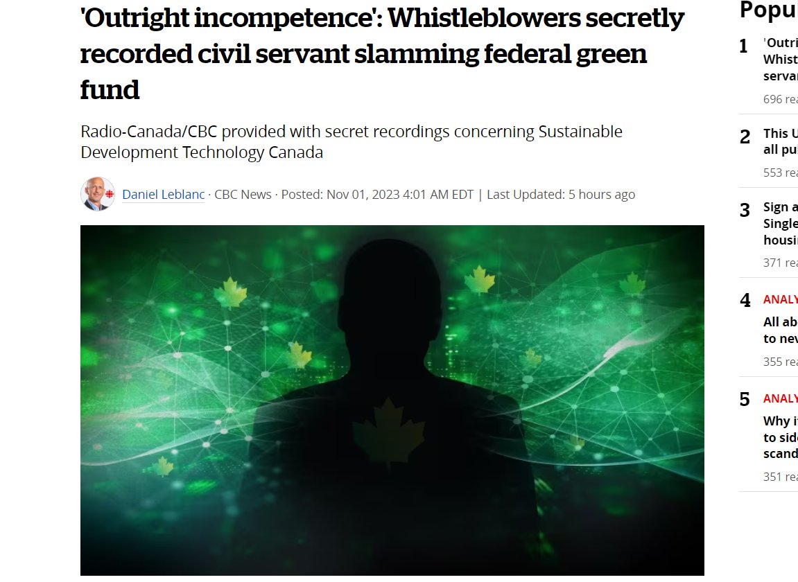 MichaelCooperMP's tweet photo. BREAKING

In leaked audio, Trudeau official comes clean on $1 Billion Green Slush Fund, claiming:

"Outright incompetence" 

"It was free money"

"Sloppiness and laziness"

More abuse &amp; waste of taxpayer money by Trudeau's corrupt Liberal government. https://t.co/LdiwT7oOUf