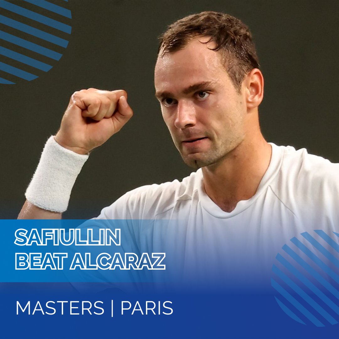Formula_TX's tweet photo. Wow🔥
Roman Safiullin defeated the second racket of the world — Carlos Alcaraz — in the 2nd round of the «Masters» in Paris!
#formulatx #masters #safiullin https://t.co/7vjqIdKC4f