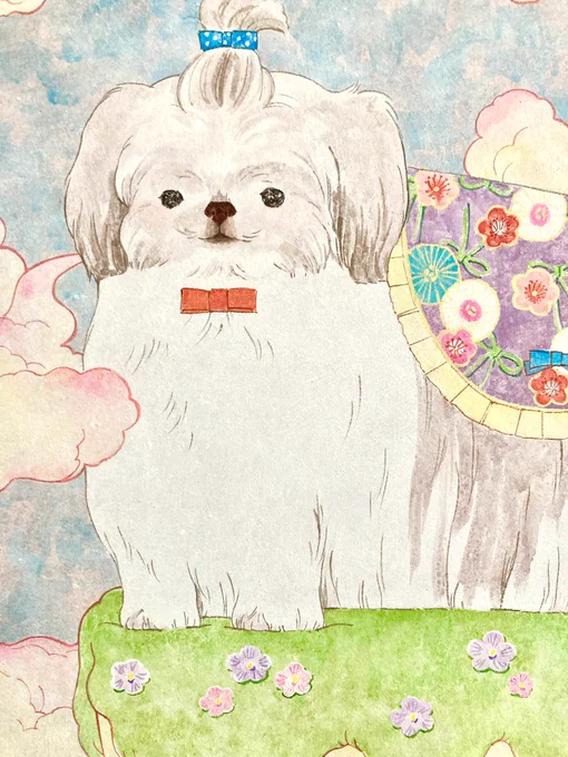 #犬の日11月1日。わんわんわん。なるほど。よくワンコを描いています。 