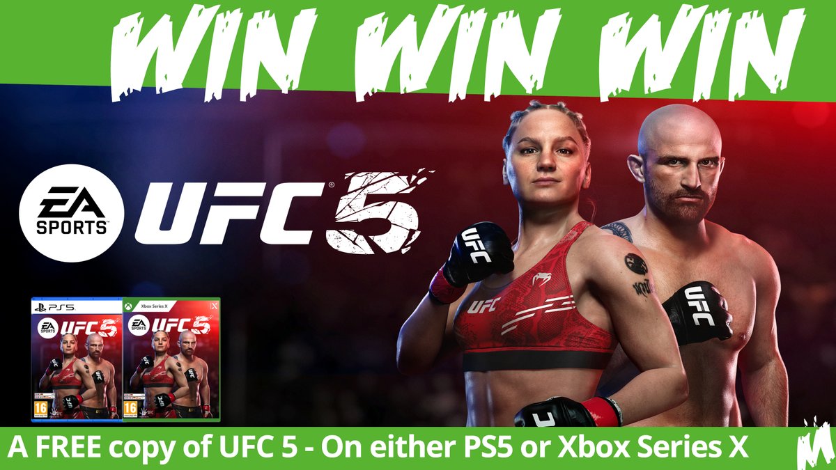 MonsterShopUK's tweet photo. 🔥Another Week, Another Giveaway🔥 

Will you be the Pound 4 Pound Champion in #UFC5 ?

Simply LOVE, RETWEET and COMMENT with the platform you'll be stepping into the Octagon with for the chance to win this awesome game!       

Winner TBA - 3/11 - 12pm https://t.co/xEBBfipipj