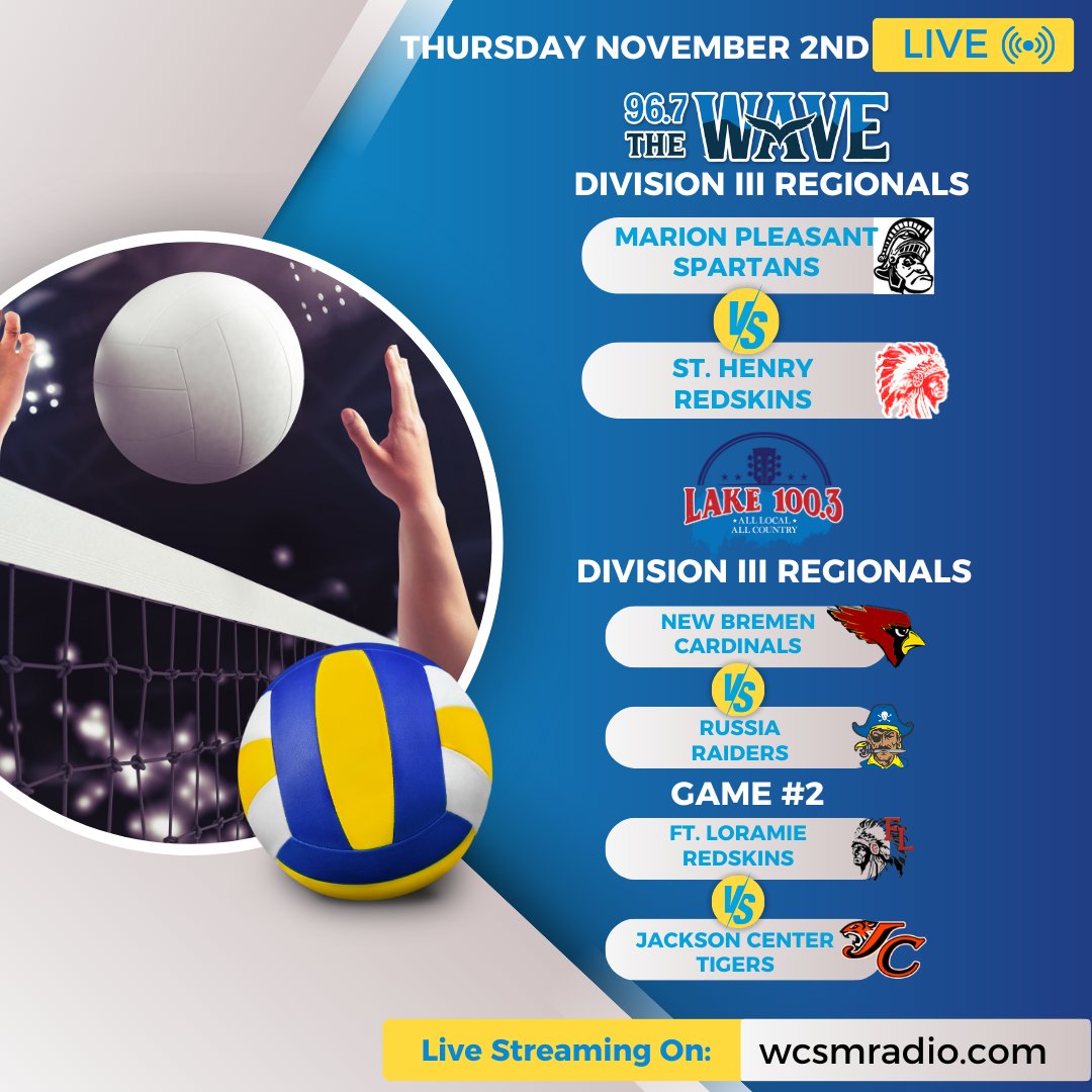 WCSMRadio's tweet image. Another action packed sports week on YOUR WCSM Radio Family of Networks!
📻:96.7/100.3
⌨️:wcsmradio.com
🎙️&quot;Alexa, Play 96.7 The Wave on TuneIn&quot;
#localsports #localcoverage #localradio