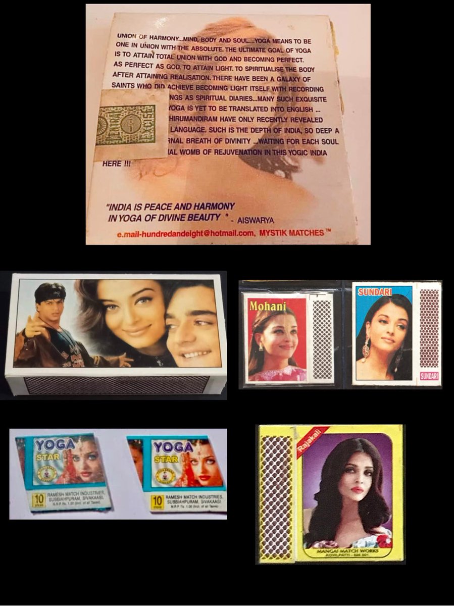 SamiirArya's tweet image. @AishwaryaSpice Wishing the Beautiful Actress AishwaryaRai, A Very Happy Birthday Through My Matchbox Collection. #SaMsCollection