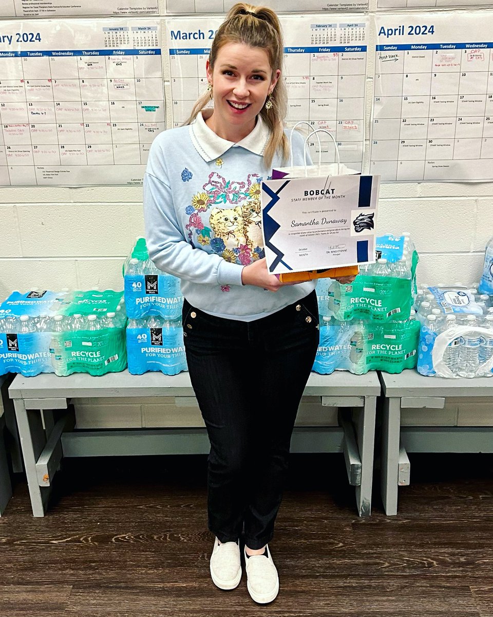 Huge Congratulations to our very own Mrs. Dunaway for being recognized as teacher of the month for October!! She does so much work for her kids both in class and behind the scenes as head of the department. We couldn’t do it without her!! 💙♥️💙
<a href="/KilleenFinearts/">Fine Arts Department</a>