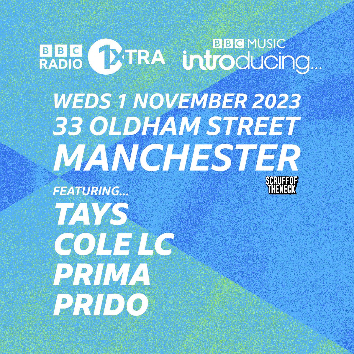 🚨TONIGHT - Manny, you ready? 👀🚨 We’re back w @scruffoftheneck at @33_oldhamstreet w a banging lineup (and yes, you can still get in on the door). @taysmcr @Colelc @prima_uk @Northsideprido