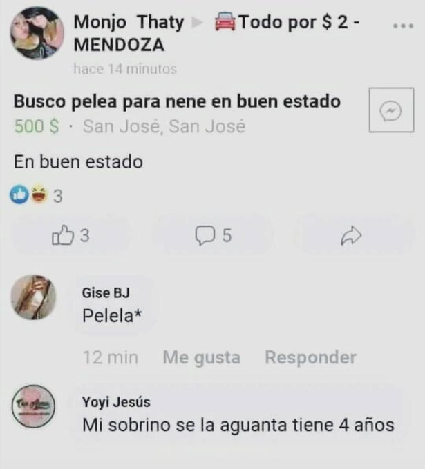 Mi sobrino se la aguanta tiene 4 años