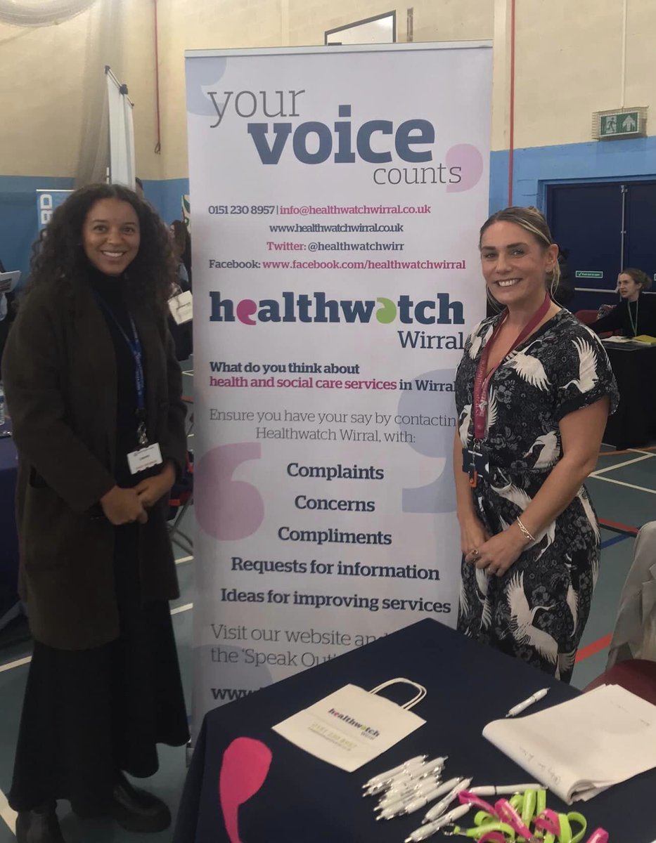 Healthwatchwirr's tweet photo. Healthwatch attended @StMarysWallasey careers event today listening to hundreds of young people about health &amp; social care experiences and speaking about opportunities.

#BecauseWeAllCare #YoungVoicesMatter #Spare5 https://t.co/gZid3utFGz