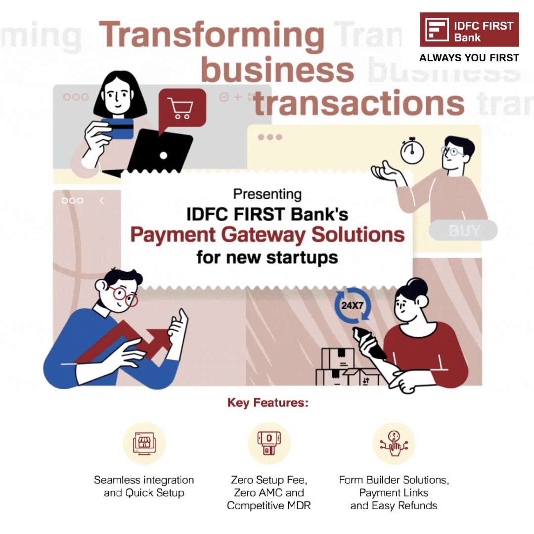 Elevate your startup s success with our cutting edge PaymentGateway solutions through our partner network. Experience seamless transactions with IDFCFIRSTBank. Say goodbye to payment hassles, and hello to ease Get started https t Elevate your startup s success with our cutting edge PaymentGateway solutions through our partner network