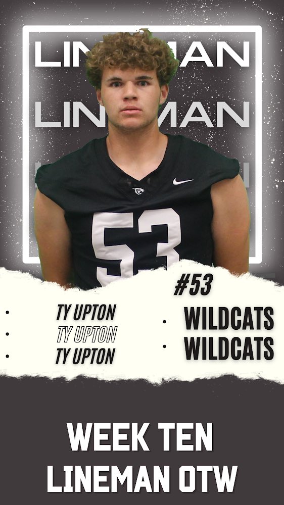 Week 10 - Playoffs Round 1 Lineman of the Week with 1 Catch (batted ball) for 2 yards and was outstanding blocking upfront