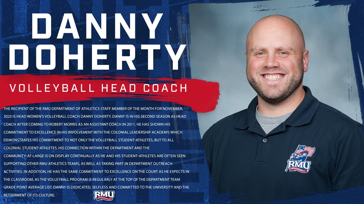 RMUAthletics's tweet photo. Congratulations to our Staff Member &amp; Student Athletes of the month!

#RMUnite | 🔴⚪🔵 | #LetsGoBobbyMo https://t.co/LTYCMynrvl