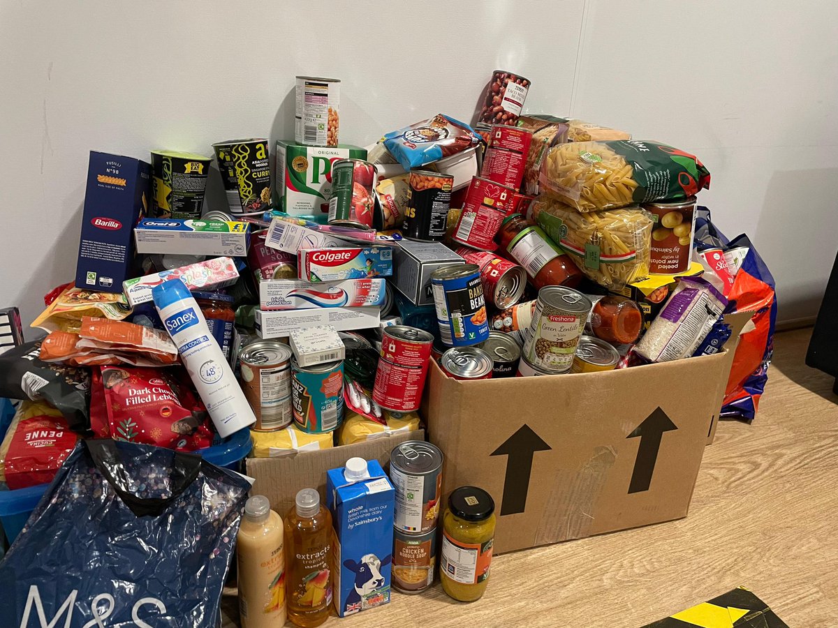 Last night we mentioned that team 3 were dressing up in exchange for food bank donations. 
Well look at what they managed to collect! This will be making its way to a local food bank to help families who need it
#DreamTeam
